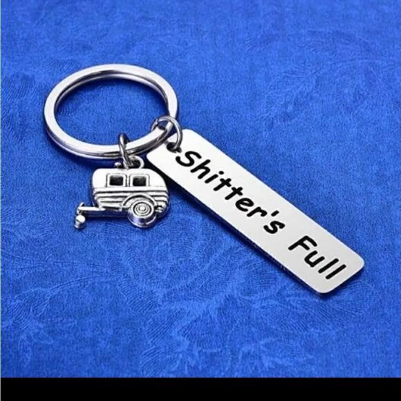 Funny Happy Camper RV Key Chain - Picture 5 of 6
